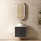 Laguna MK II Black Oak Wall Hung Single Basin Vanity