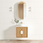 Laguna MK II Natural Woodland Oak Wall Hung Single Basin Vanity