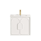 Laguna MK II Matte White Wall Hung Single Basin Vanity Ceramic Top