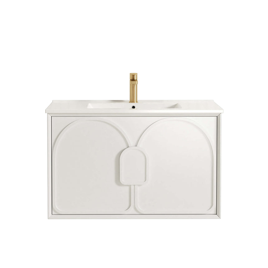 Technical dimensions for Otti Laguna MK II: 900mm cabinet, 342mm panel widths by Tilemall