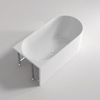 Bingie Skirt Bath Left Corner Overflow 1400mm Gloss White