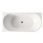 Bingie Skirt Bath Left Corner Overflow 1500mm Gloss White