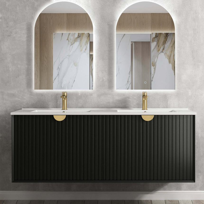 Marlo Ceramic Top Double Basin Vanity Vanity Otti Australia 1500mm