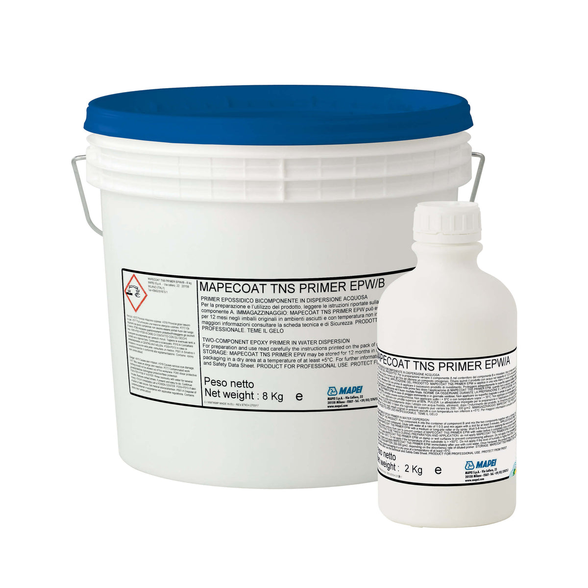 Mapei Primer G Mapecoat TNS Primer EPW two-component epoxy substrate primer kit with 8kg bucket and 2kg hardener by Tilemall
