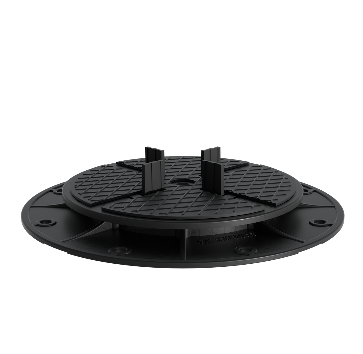 Moonbay Pedestal adjustable tile pedestal 19-30mm in black porcelain by Tilemall