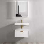 Moonlight Single Basin Vanity with Solid Surface Basin