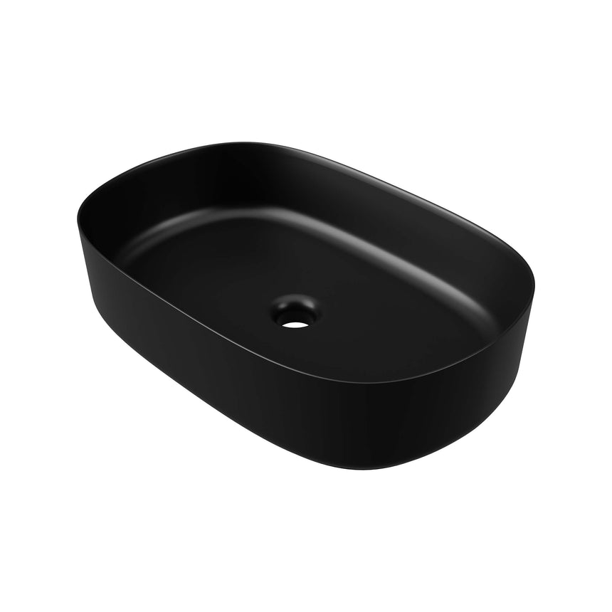 Myrtle Basin 550mm Matt Black Bathroom Basin Timberline