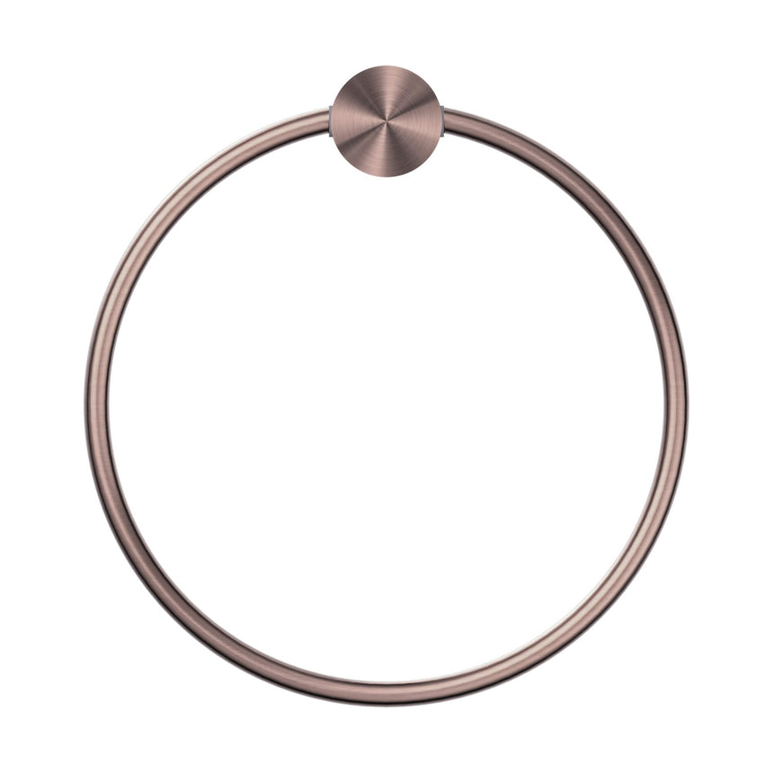 Nero Opal Towel Ring Brushed Bronze Bathroom Accessories Nero