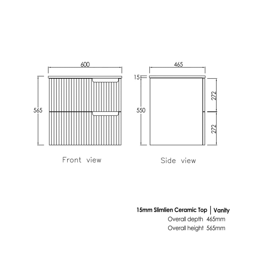 Noosa Ceramic Top Single Basin Vanity Vanity Otti Australia