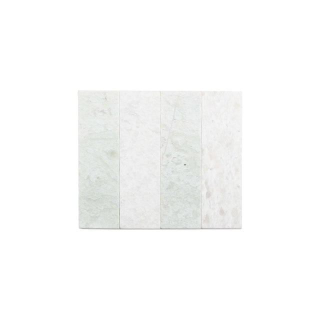 Natural Marble Mosaic Rectangular 60x200 Ming Green Tumbled Marble Mosaic Tilemall