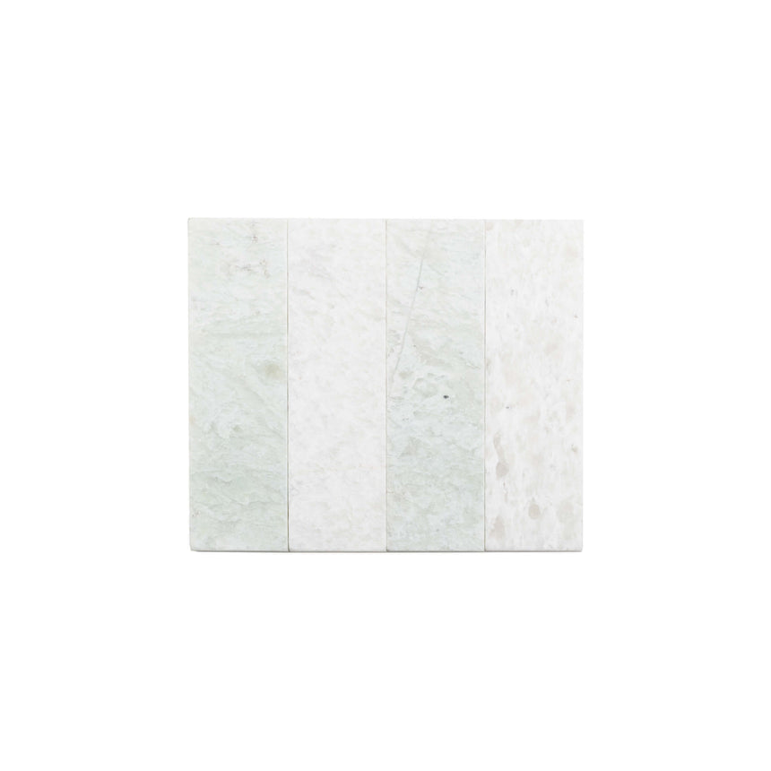 Natural Marble Mosaic Rectangular 60x200 Ming Green Tumbled Marble Mosaic Tilemall