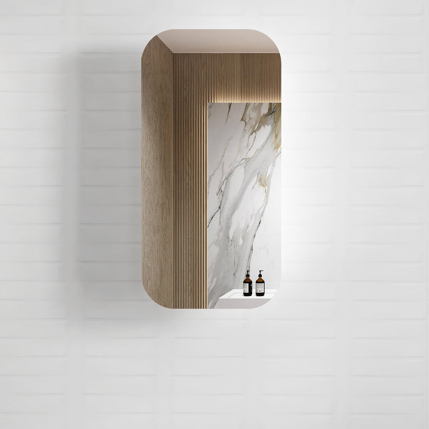 Newport Shaving Cabinet 900x450mm Shaving Cabinet Otti Australia Natural Oak