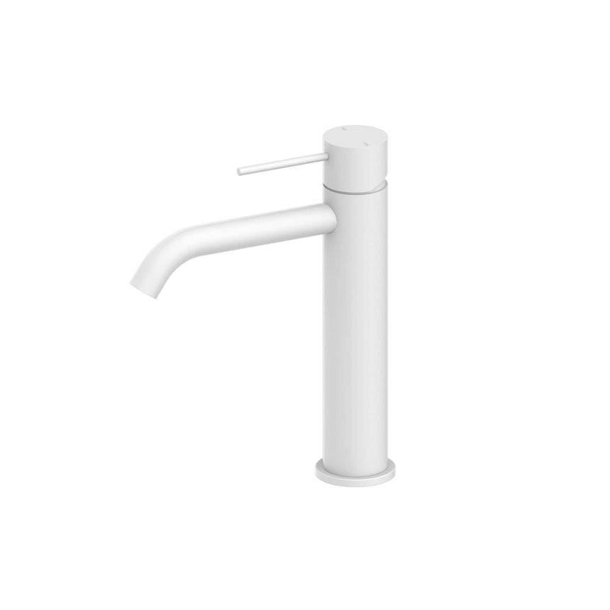 Nero Mecca Mid Tall Basin Mixer Matte White Tapware Nero Default Title