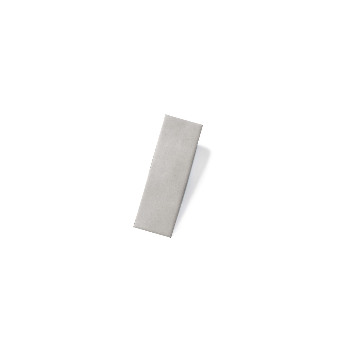 Mini 50x150mm matt grey ceramic subway tile by Tilemall on neutral background