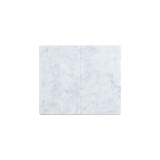 Natural Marble Mosaic Rectangular 60x200 Carrara Tumbled Marble Mosaic Tilemall