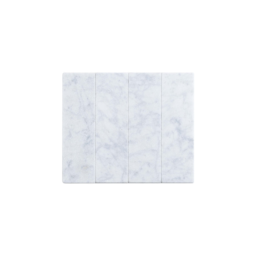 Natural Marble Mosaic Rectangular 60x200 Carrara Tumbled Marble Mosaic Tilemall