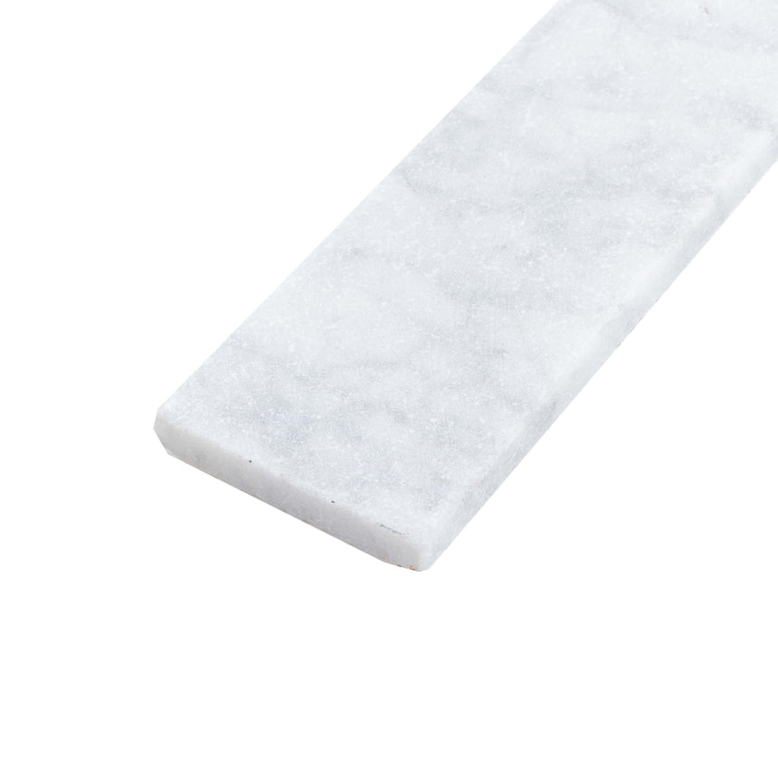 Natural Marble Mosaic Rectangular 60x200 Carrara Tumbled Marble Mosaic Tilemall