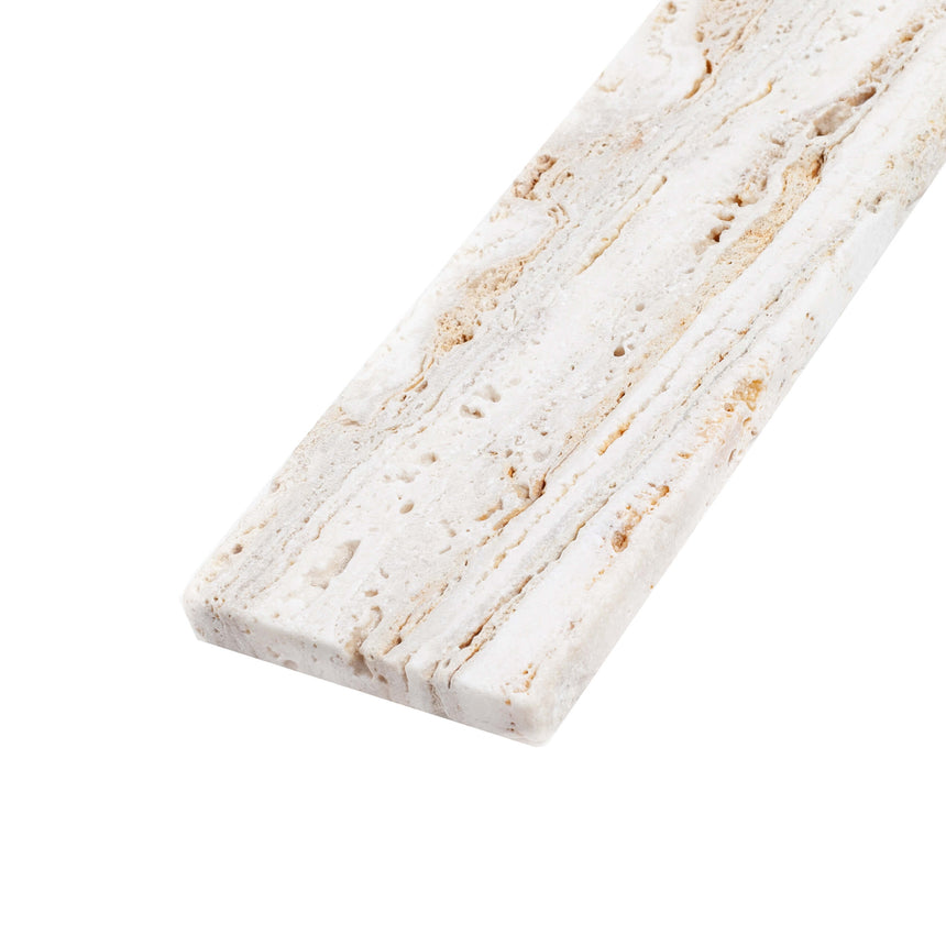 Natural Marble Mosaic Rectangular 60x200 White Travertine Tumbled Marble Mosaic Tilemall