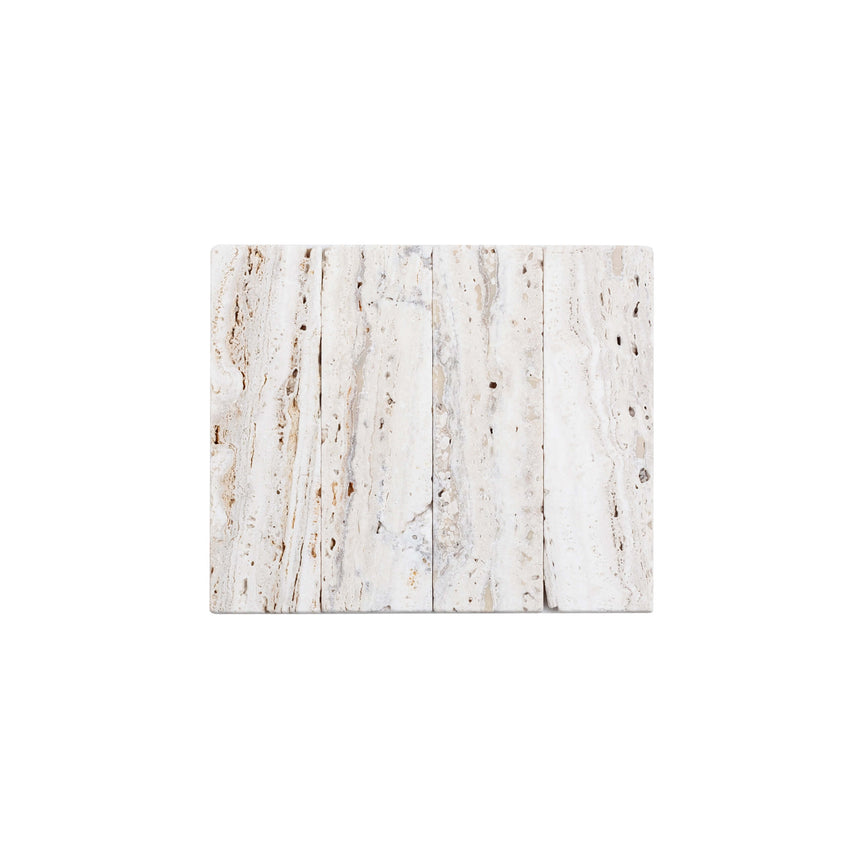 Natural Marble Mosaic Rectangular 60x200 White Travertine Tumbled Marble Mosaic Tilemall