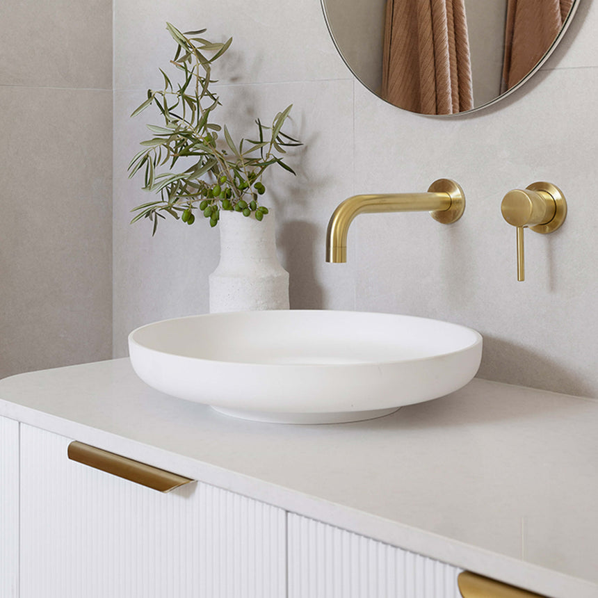 ADP Flume Above Counter Basin Matte White Bathroom Basin ADP