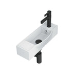 ADP Halo Wall Basin Gloss White Right Tap Hole