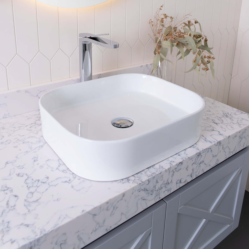 ADP Louie Above Counter Basin Gloss White Bathroom Basin ADP