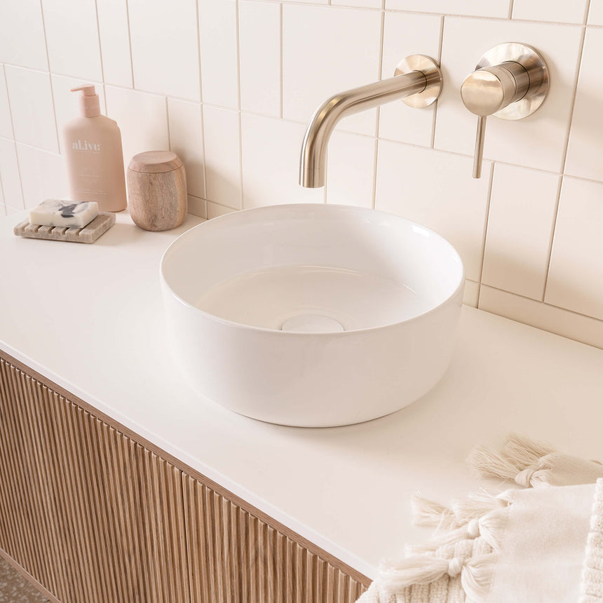 ADP Maggie Above Counter Basin Matte White Bathroom Basin ADP