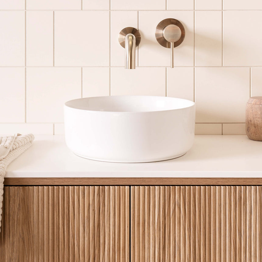 ADP Maggie Above Counter Basin Matte White Bathroom Basin ADP