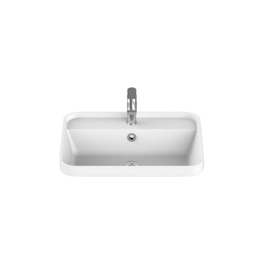 ADP Miya Semi Inset 550 Basin Gloss White Bathroom Basin ADP