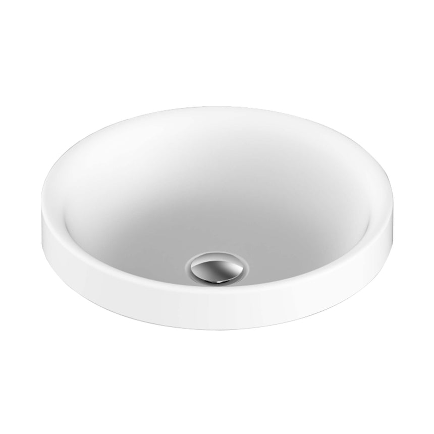 ADP Respect Semi Inset Basin Matte White Bathroom Basin ADP Default Title