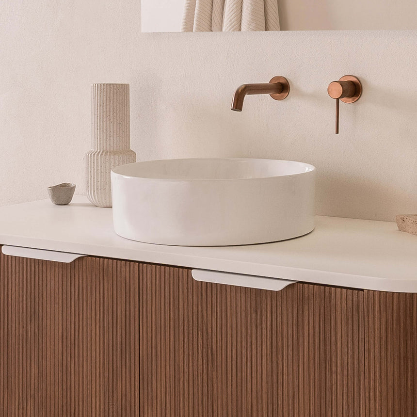 ADP Robbie Above Counter Basin Matte White Bathroom Basin ADP