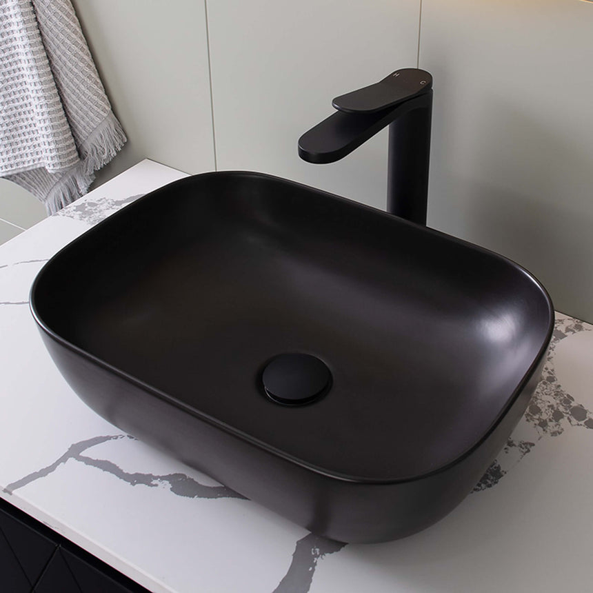 ADP Stadium Above Counter Basin Matte Black Bathroom Basin ADP