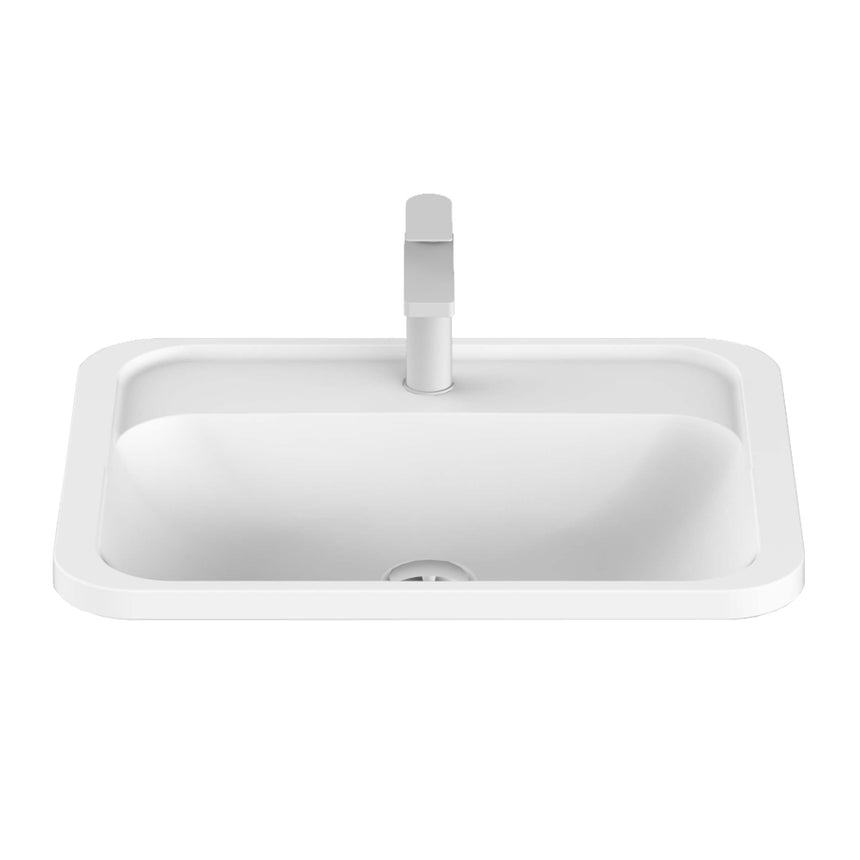 ADP Strength Semi Inset Basin Gloss White Bathroom Basin ADP Default Title