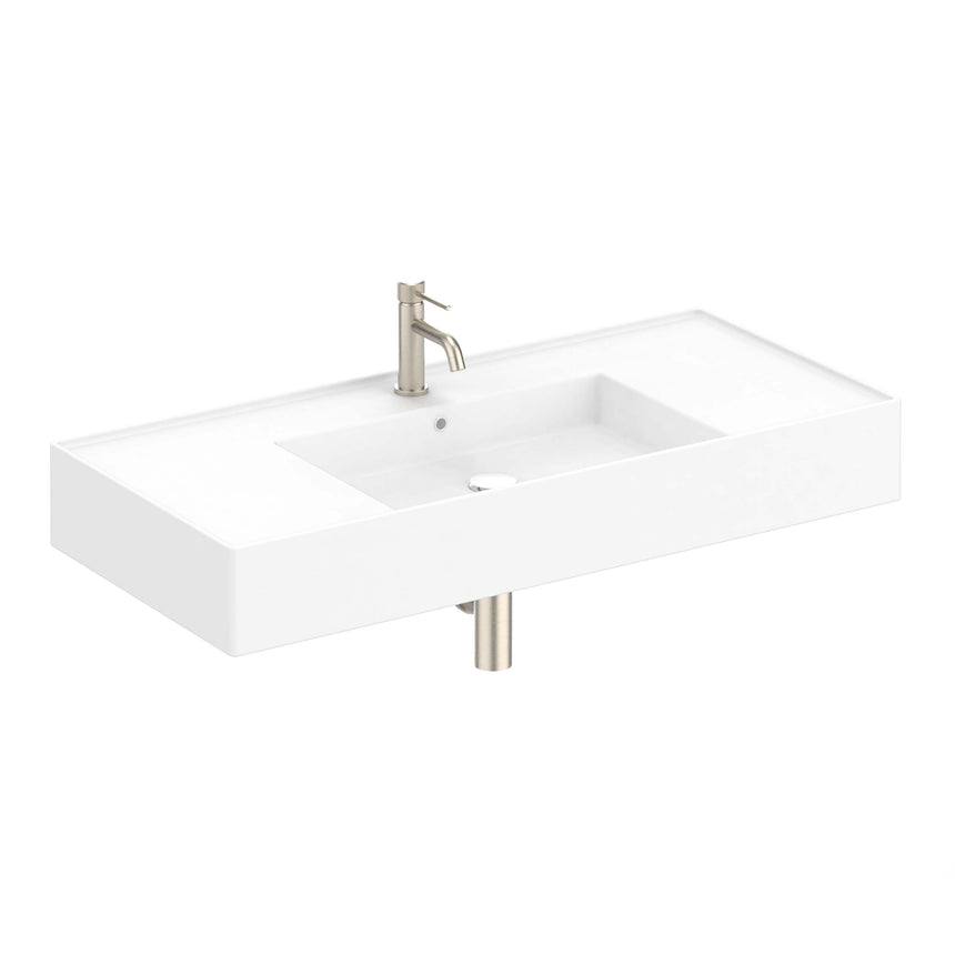 ADP Teorema Wall Basin 1000 Centre without Tap Hole Bathroom Basin ADP Default Title