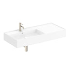 ADP Teorema Wall Basin 1000 Left offset with Tap Hole