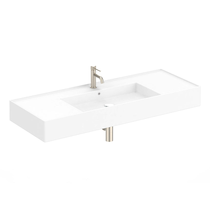 ADP Teorema Wall Basin 1200 Centre with Tap Hole Bathroom Basin ADP Default Title