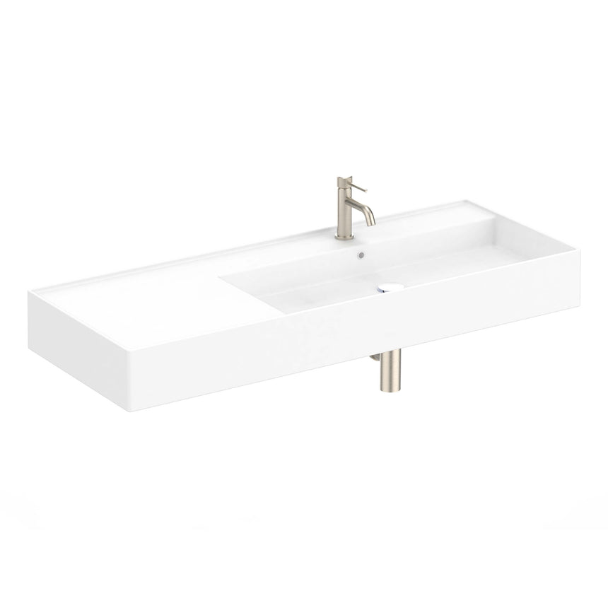 ADP Teorema Wall Basin 1200 Right offset with Tap Hole Bathroom Basin ADP Default Title