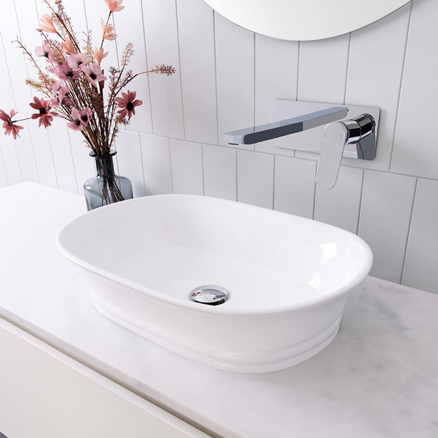 ADP Titan Above Counter Basin Gloss White Bathroom Basin ADP