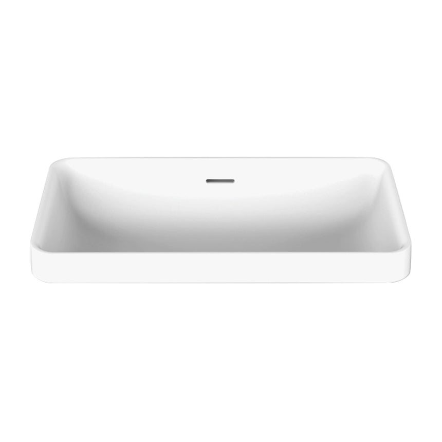 ADP Zeya Semi Inset Basin Matte White Bathroom Basin ADP