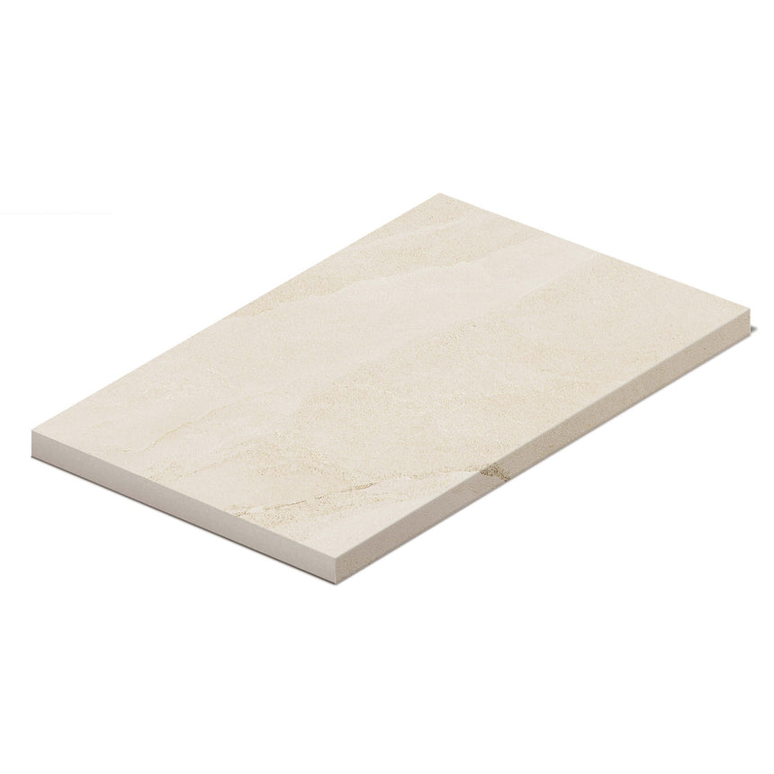 Capri Bullnose Pencil Edge 600x400 Grip Nutmeg Stone Look Tiles Tilemall