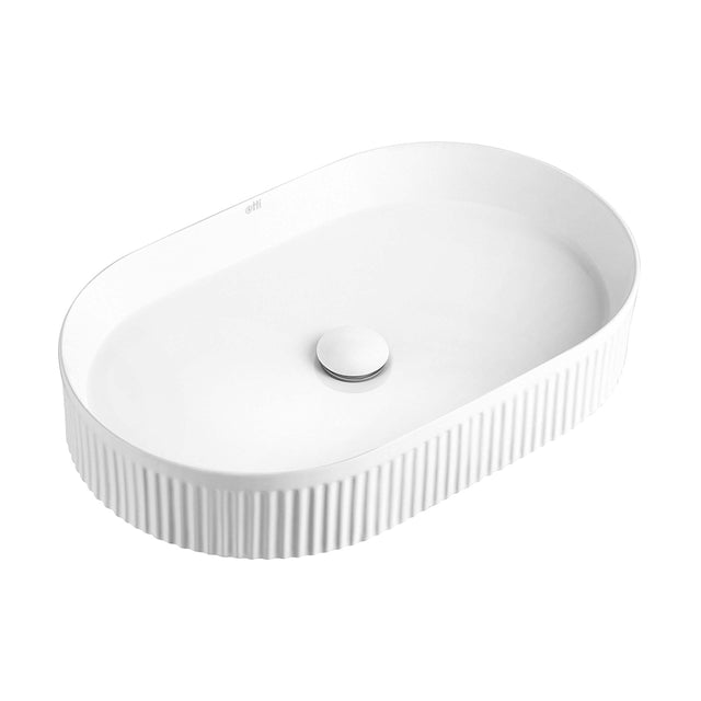 Kensington Above Counter Basin 560x350mm Matte White Bathroom Basin Otti Australia
