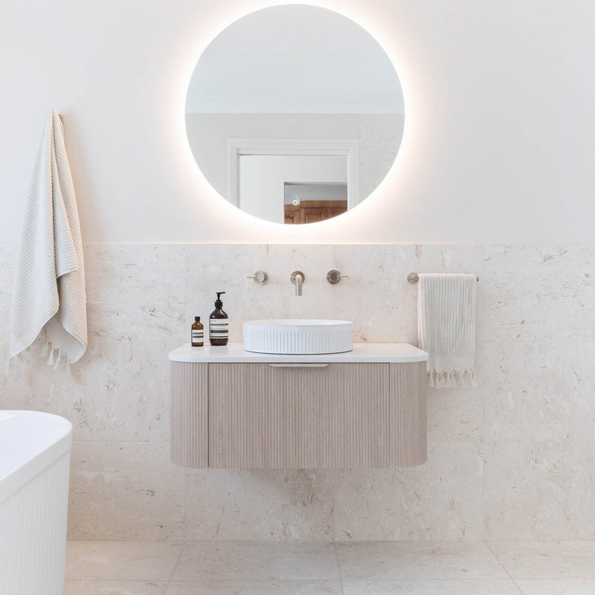 ADP Eclipse LED Frameless Mirror Round 3000K Frameless Mirror ADP