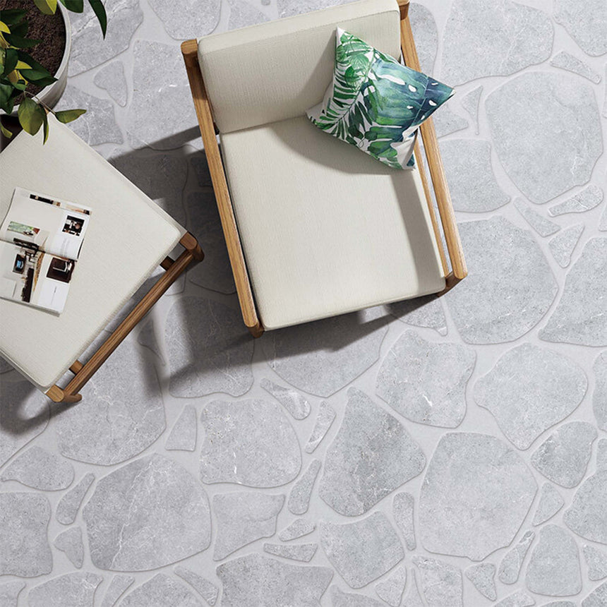 Enzo Crazy Pave Surface Tec Cinder Stone Look Tiles Tilemall