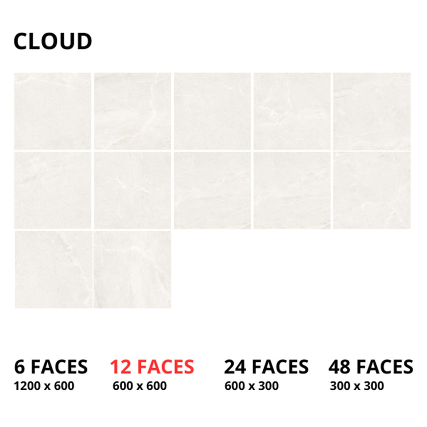 Monza 600x600 SurfaceTec Cloud Stone Look Tiles Tilemall