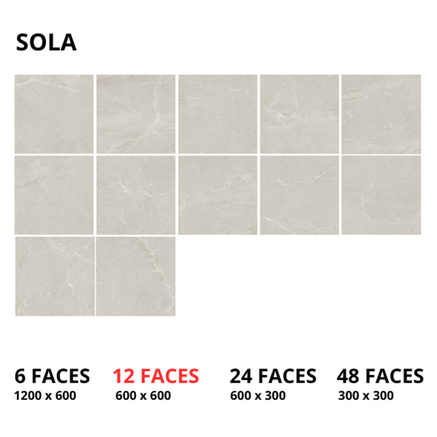 Monza 600x600 SurfaceTec Sola Stone Look Tiles Tilemall