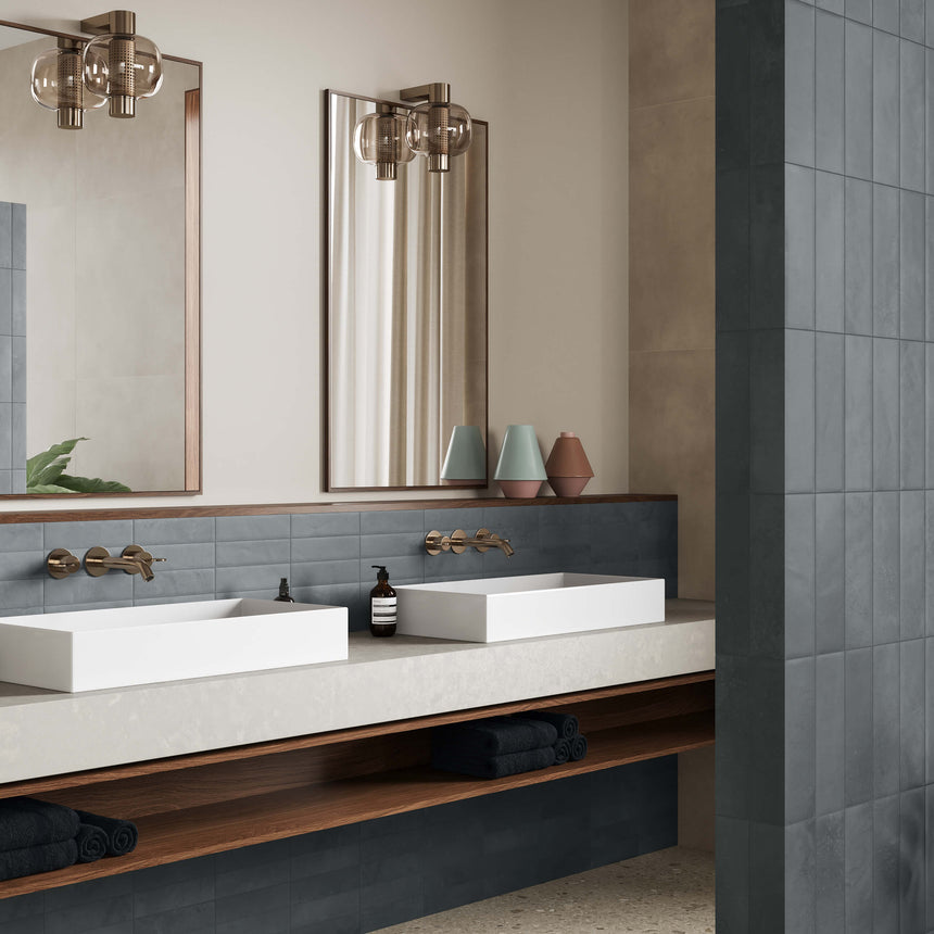 Miniature Cera 60x240 Matt Blue Notte Subway Tilemall
