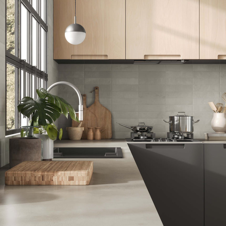 Miniature Cera 60x240 Matt Grigio Cenere Subway Tilemall