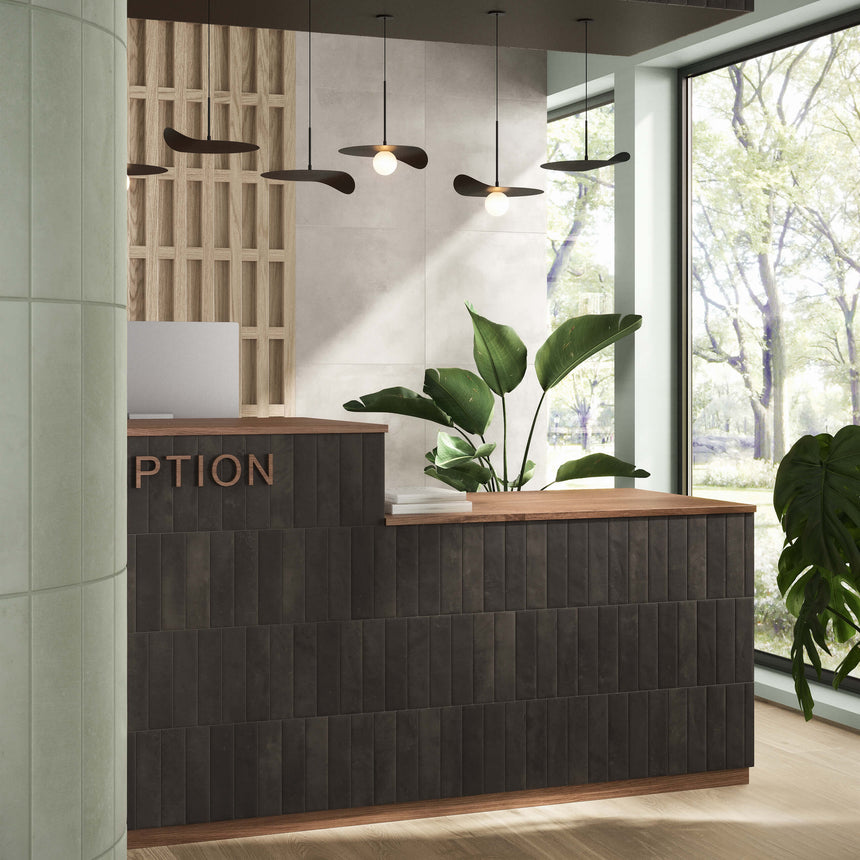 Miniature Cera 60x240 Matt Nero Inchiostro Subway Tilemall