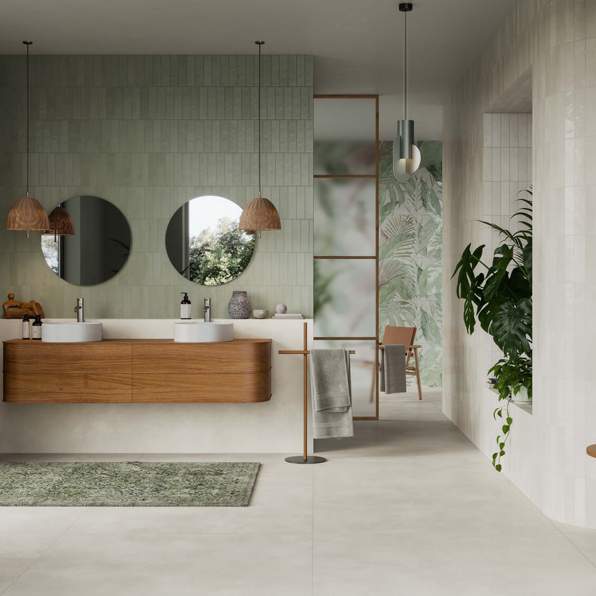 Miniature Cera 60x240 Matt Verde Candito Subway Tilemall