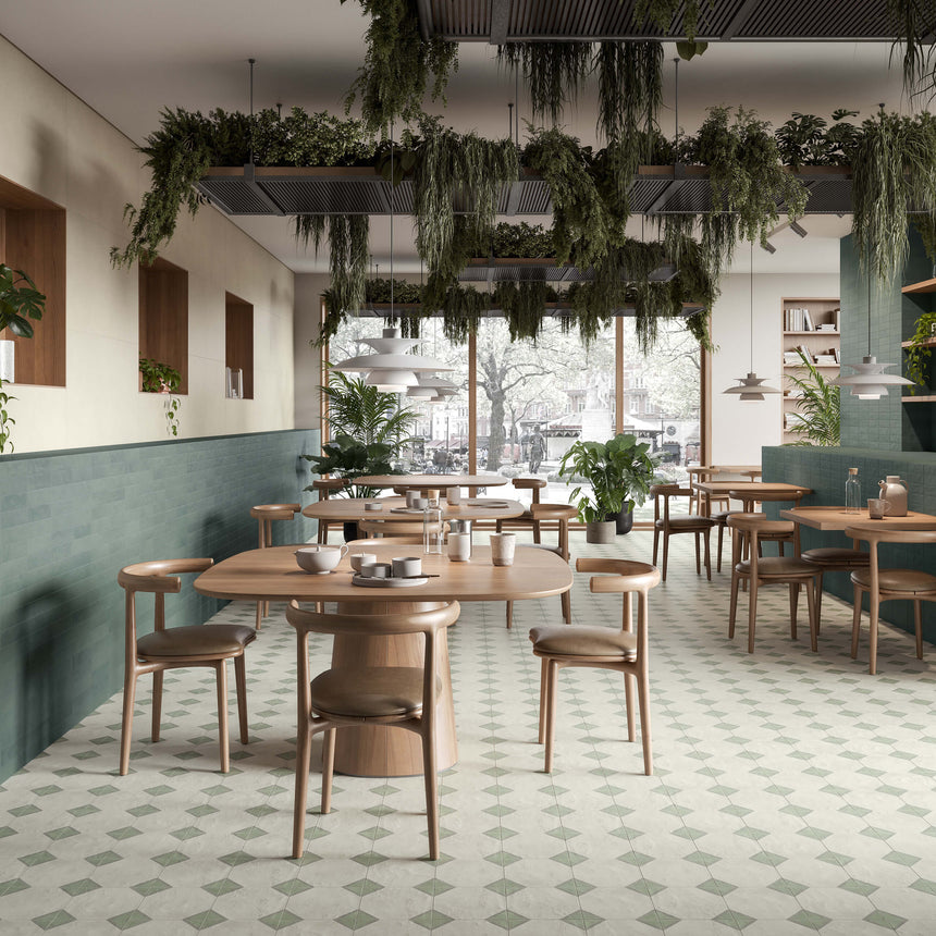 Miniature Cera 60x240 Matt Verde Foresta Subway Tilemall